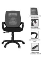SPECTRUM RC-100 Low Back Ergonomic Mesh Office Chair - Image 3