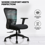 SPECTRUM RC-65 Medium Back Ergonomic Mesh Office Chair - Image 5