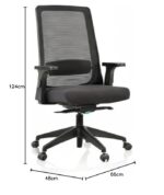 SPECTRUM RC-68 Medium Back Ergonomic Mesh Office Chair - Image 2