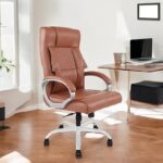 SPECTRUM RC-CF3 High Back Cushioned Ergonomic Boss Chair – Brown