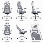 SPECTRUM RC-54CU-WH High Back Ergonomic Mesh Office Chair – White - Image 3